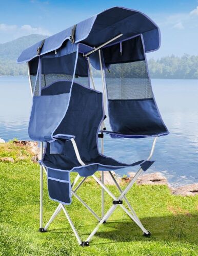 Docusvect Beach Chair with Canopy Shade - Lot 497