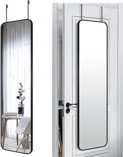 Rectangle Full Body Length Door Hanging Mirror, 47" x 14"  - Lot 617