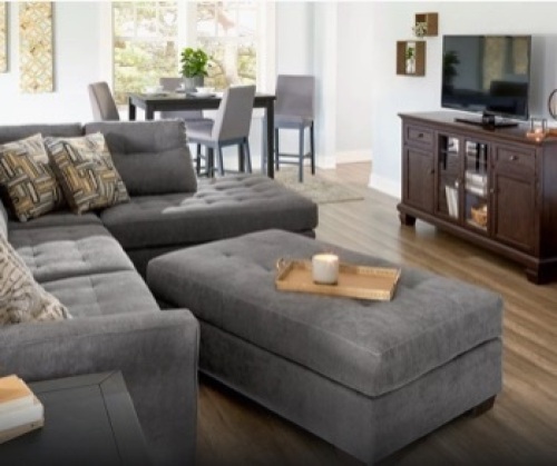 Pasadena Gray cocktail Ottoman - Lot 10