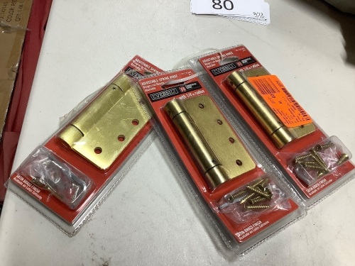 3 sets Everbilt adjustable spring hinges - Lot 79