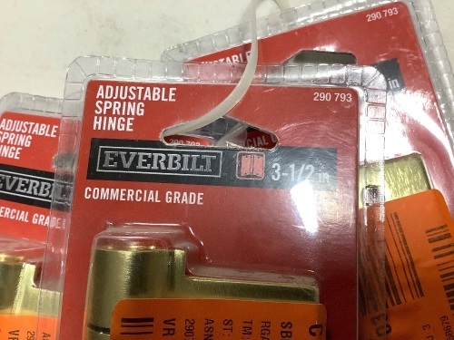 3 sets Everbilt adjustable spring hinges - Lot 80