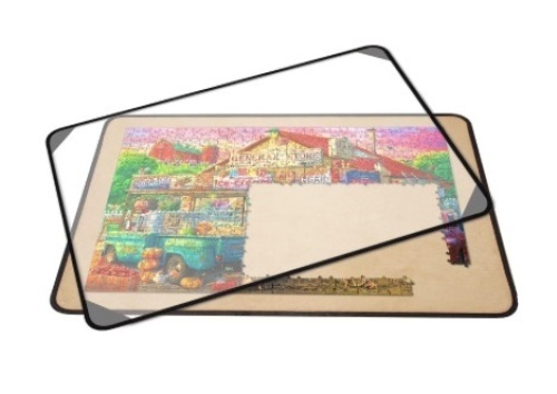 RECHIATO 1000 Piece Jigsaw Puzzle Board with Cover - 23" x 32", Non-Slip Flannelette Surface, Easy to Move - Portable Puzzle Board  - Lot 84