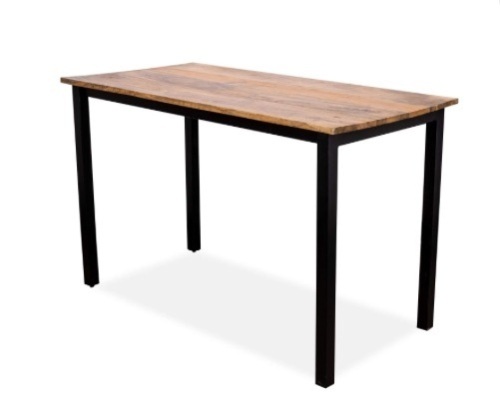 Artesia Rustic 47" Large Desk for Computer or Laptop, Worktable, Study Table, Vintage Computer Desk Made of Wood and Metal, for Home and Office - Lot 97