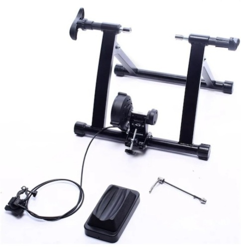 BalanceFrom Bike Trainer Stand Steel Bicycle Exercise Magnetic Stand with Front Wheel Riser Block - Lot 105