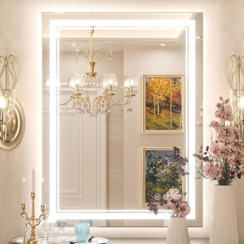 LED Bathroom Mirror 24" x 32" with Frontlit and Backlit - Lot 109
