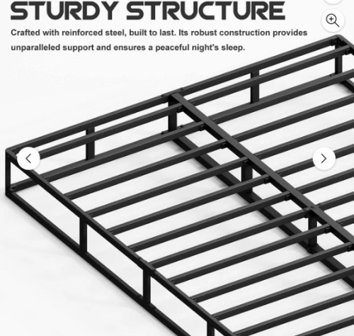 Queen Box Spring, 7 Inch Queen Size Box Spring Only - Lot 111