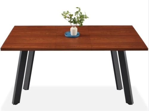 Modern Extendable Dining Table w/ Leaf Extension, 2 Locks - 47 to 63in - Lot 113