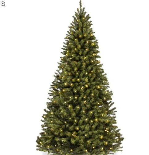 Pre-Lit Artificial Spruce Christmas Tree w/ Foldable Metal Base 6ft - Lot 153