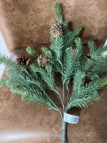 22" Soft needle pine bush with cones $14.99 each(lbox ot 6) $89.93 - Lot 92b