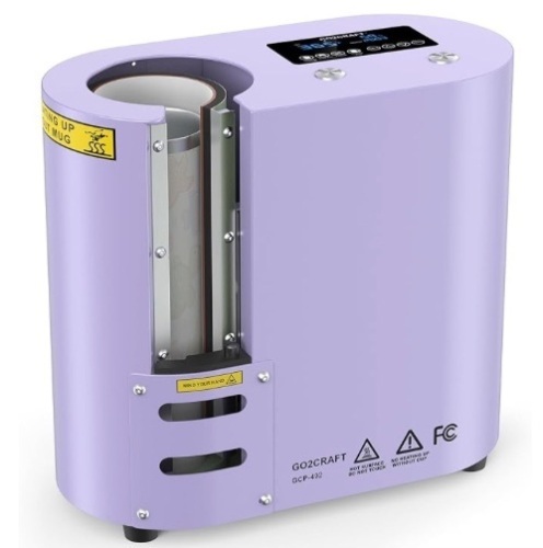 GO2CRAFT Auto Seamless Tumbler Heat Press Machine, Automatic Rotation Advanced Cup Heat Press with Fast & Even Heating, 4 Memory Modes for 11-30oz Sublimation Tumblers, Mug, Glasses(Purple) $299.99 - Lot 88d