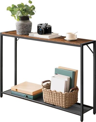 43.7" Narrow Sofa Table with Shelf - Lot 364