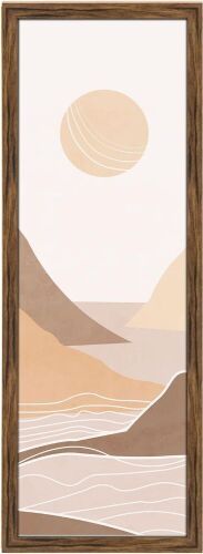 Rustic Brown, Distressed Picture Frame, 10" x 30"  - Lot 380