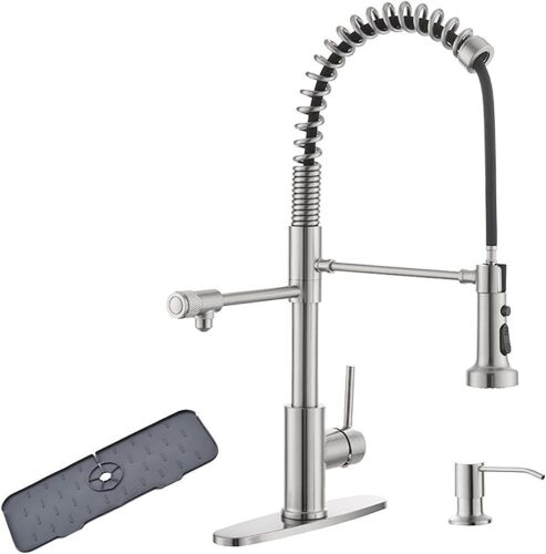 Kitchen Sink Faucet with Pull-Down Sprayer - Lot 590