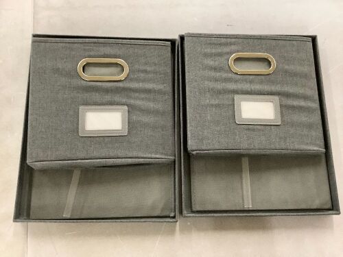 2 Pack File Storage Organizer Box - Lot 785