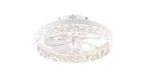 Low Profile Ceiling Fan with Light and Remote, 15.7"  - Lot 823