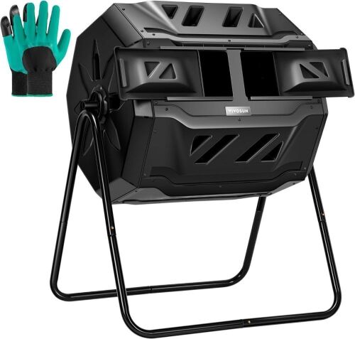  VIVOSUN Outdoor Tumbling Composter, 43 Gallon - Lot 830