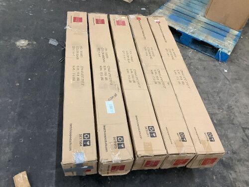 Lot of (5) 3-Tier Solar LED Patio Umbrellas - Uninspected - Lot 548