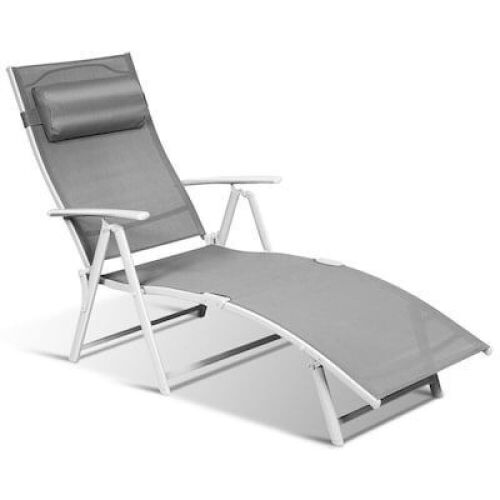Adjustable Outdoor Chaise Lounge Chair with 7 Positions - Lot 849
