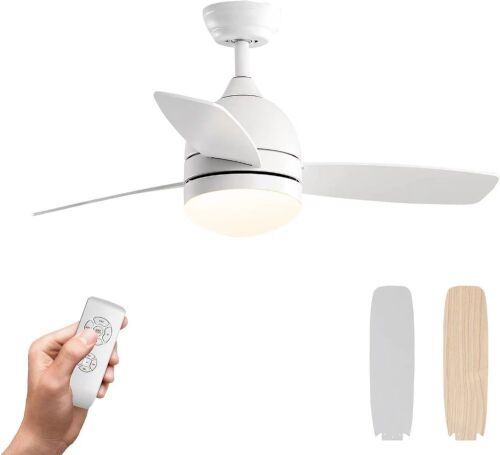 warmiplanet Ceiling Fan with LED Light 48"  - Lot 826
