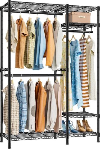 TONNSO Heavy Duty Clothes Rack 45" L x 16.5" W x 76.4" H - Lot 598