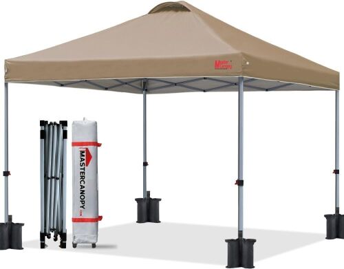 MASTERCANOPY Durable Pop-up Canopy Tent 8' x 8'  - Lot 471