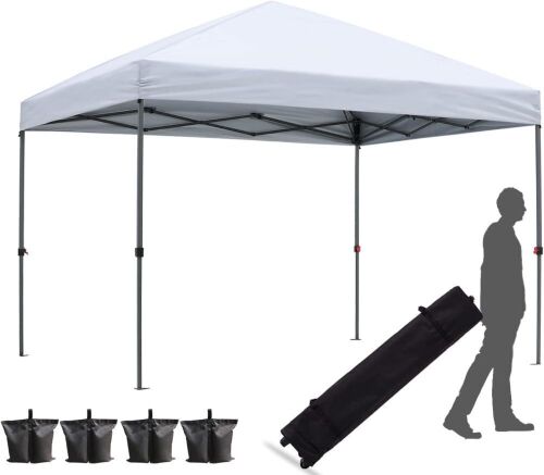  Pop Up Canopy Tent with Wheeled Carry Bag 10' x 10'  - Lot 761