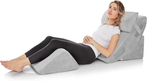AllSett Health 4 PC Bed Wedge Pillows Set - Lot 635