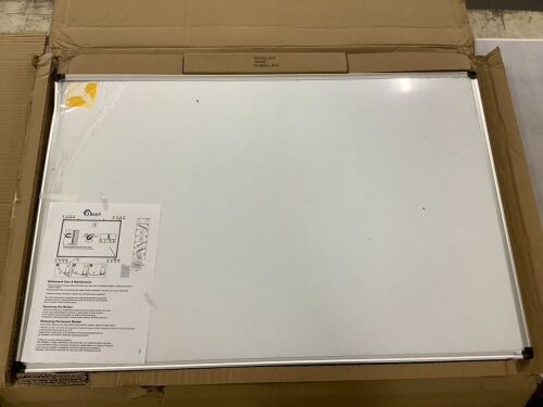 XBoard Magnetic Dry Erase Board 36 x 24 Inch - Dented Frame - Lot 479