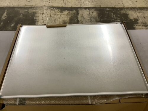Lockways Magnetic Whiteboard 48" x 36" - Broken Corner  - Lot 769