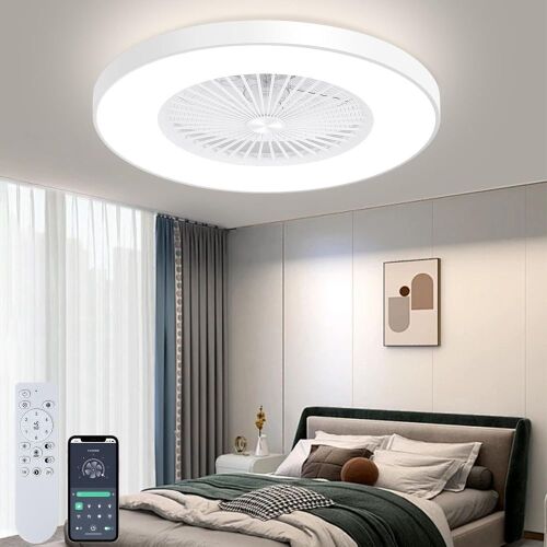 KAMLAM 24" Low Profile Ceiling Fan with Light - Lot 88