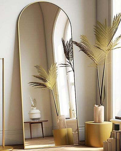 Arched Full Length Mirror 21" x 64"  - Lot 378