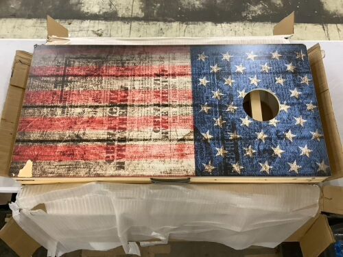 Solid Wood Cornhole Set  - Lot 478