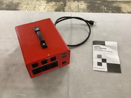 6000 Watt Voltage Converter Transformer Heavy Duty Step Up/Down Power Converter 220V to 110V, 3 US Outlets, 3 Universal Outlets, LCD Display, Circuit Breaker Protection   - Lot 676