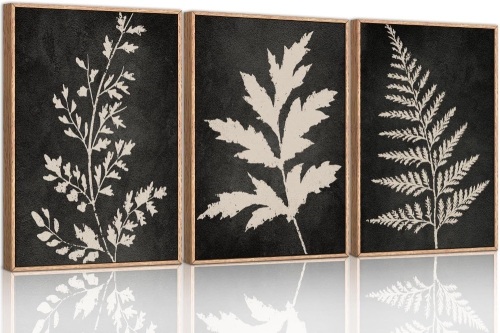 Framed Canvas Wall Art Set, 3 pc  - Lot 174