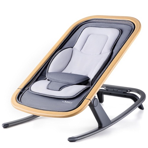 LAREX Portable Bouncer Seat for Baby with 3-Point Harness, 0-6 Months up to 20 lbs   - Lot 372