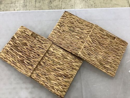 Lot of (2) Woven Storage Baskets - Lot 263
