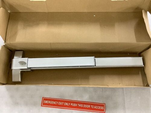 COOLOUS Controls Push Bar Panic Exit Device Aluminum, with Exterior Lever - Lot 512