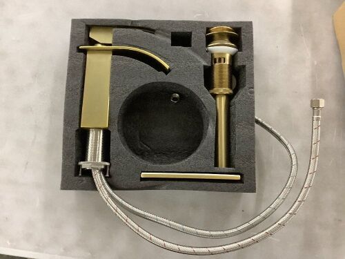 Brushed Gold Waterfall Faucet  - Lot 400