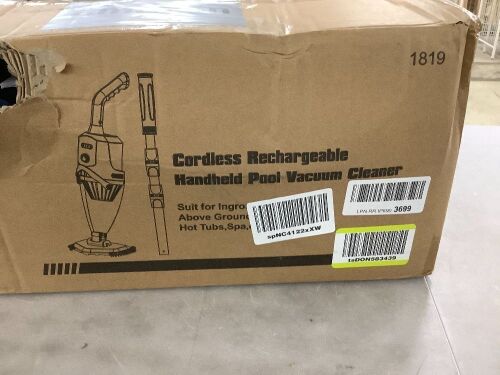 Cordless Rechargeable Handheld Pool Vacuum Cleaner - Lot 630
