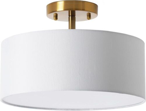 15 Inch Drum Light, Semi-Flush Mount Ceiling Light Fixture  - Lot 430