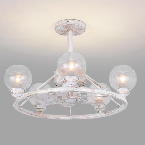 COCOSTAR Fandelier Ceiling Fan with Lights 25"  - Lot 431