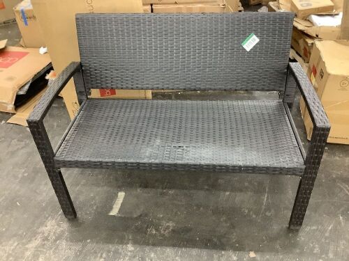 Wicker Bench - Light Damage - Lot 487