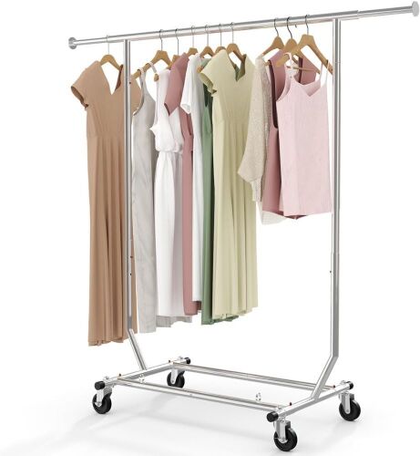 HOKEEPER Single Rail Clothing Rack  - Lot 215