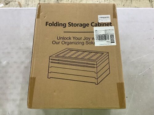 4 Tier Foldable Storage Unit with Wheels  - Lot 533