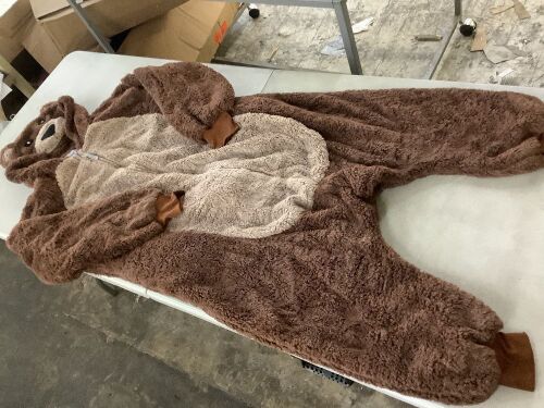 Funziez! Adult Bear Onesie, Medium  - Lot 681