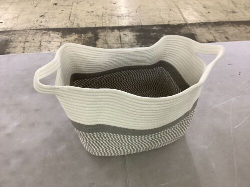 Woven Basket with Handles  - Lot 531