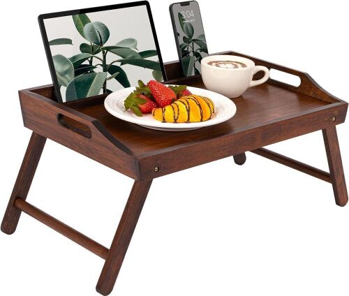ROSSIE HOME Bamboo Wood Bed Tray - Lot 536