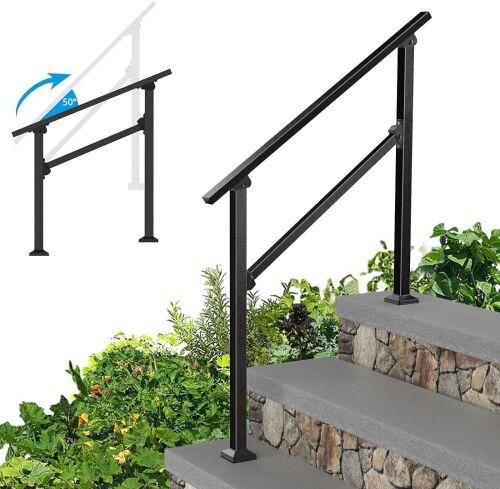 Wrought Iron Handrail for 3 Steps  - Lot 120