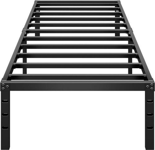 Twin Size Metal Platform Bed Frame 12" - Unknown if Hardware Complete  - Lot 420