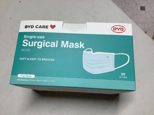 Case of 24 boxes, 50 masks per box - Lot 96